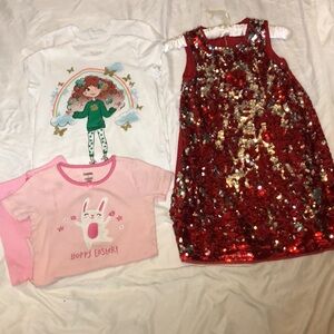 Girls sz. 8-9 H&M sparkly red Valentine dress